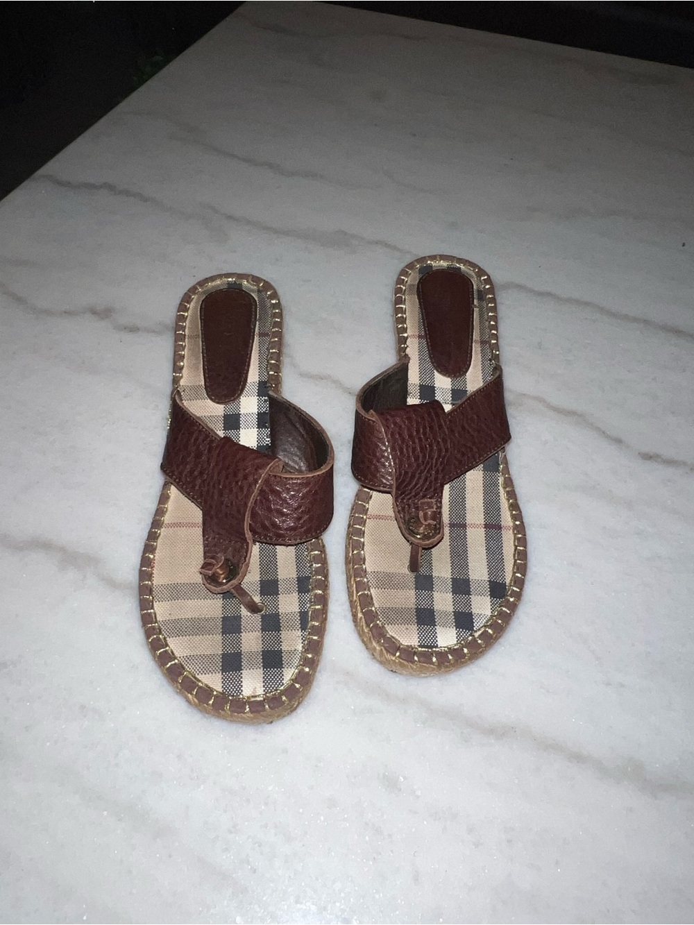 Burberry Wedge Sandals